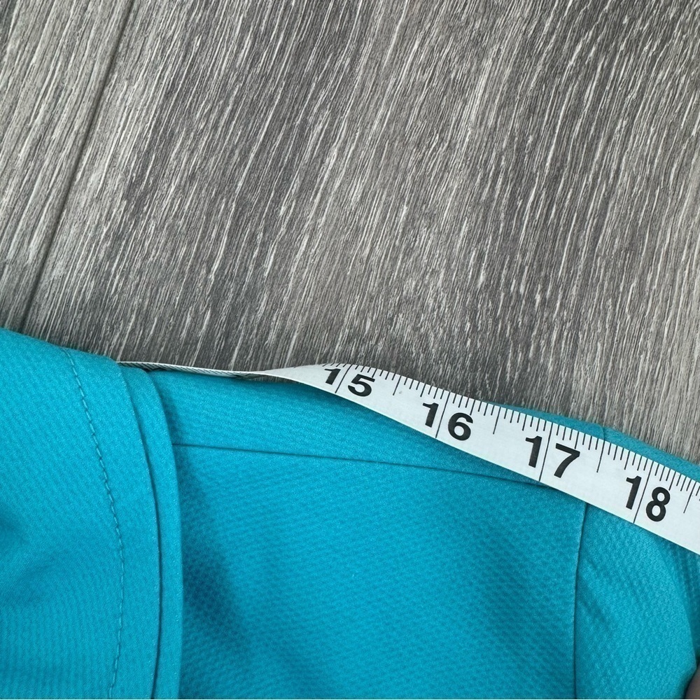 Talbots Turquoise Button Front Blazer Classic Collar Jacket Women’s Size 16 - Picture 11 of 11